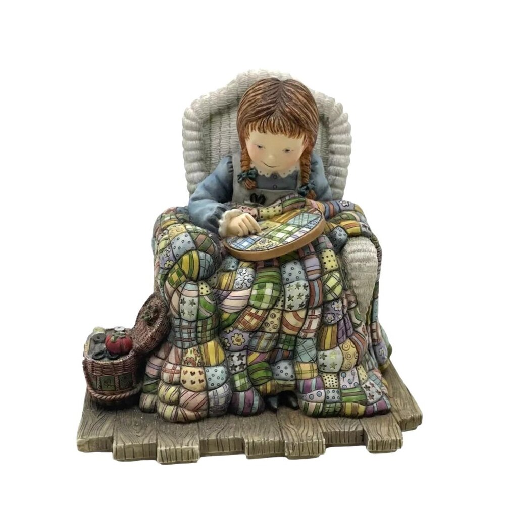 "Quilting Katie" First Edition 2000 Special Friends Figurine By Sherri Buck Bald